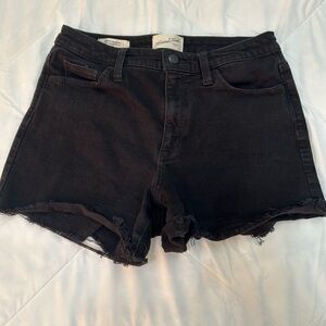 Black high waisted shorts